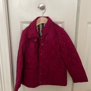 Plum Burberry Children Jacket size 6